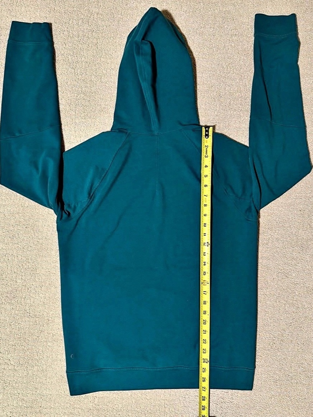lululemon Teal Men’s Pullover Hoodie Medium - Picture 4 of 5